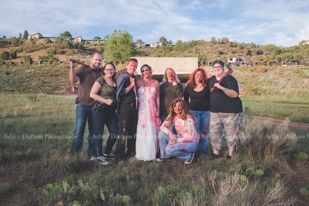 Zombie Photoshoot, Zombie Trash the Dress