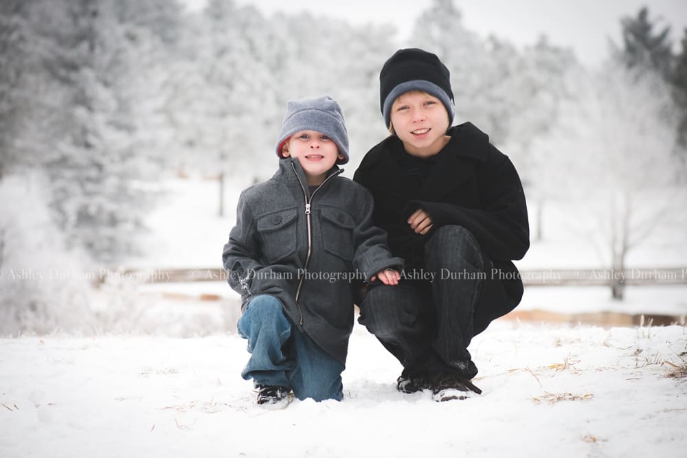 Fox Run Park, Colorado Springs Snowy Outdoor Photography, Colorado Springs Winter Family Photography