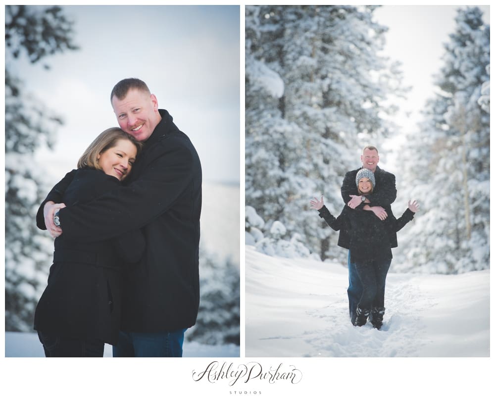 Snowy Couples Session, Colorado Springs engagement photographer, Colorado Springs wedding photographer