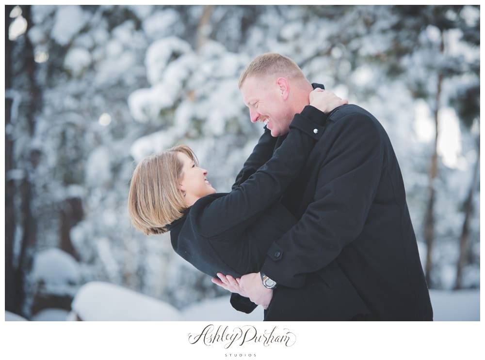 Snowy Couples Session, Colorado Springs engagement photographer, Colorado Springs wedding photographer