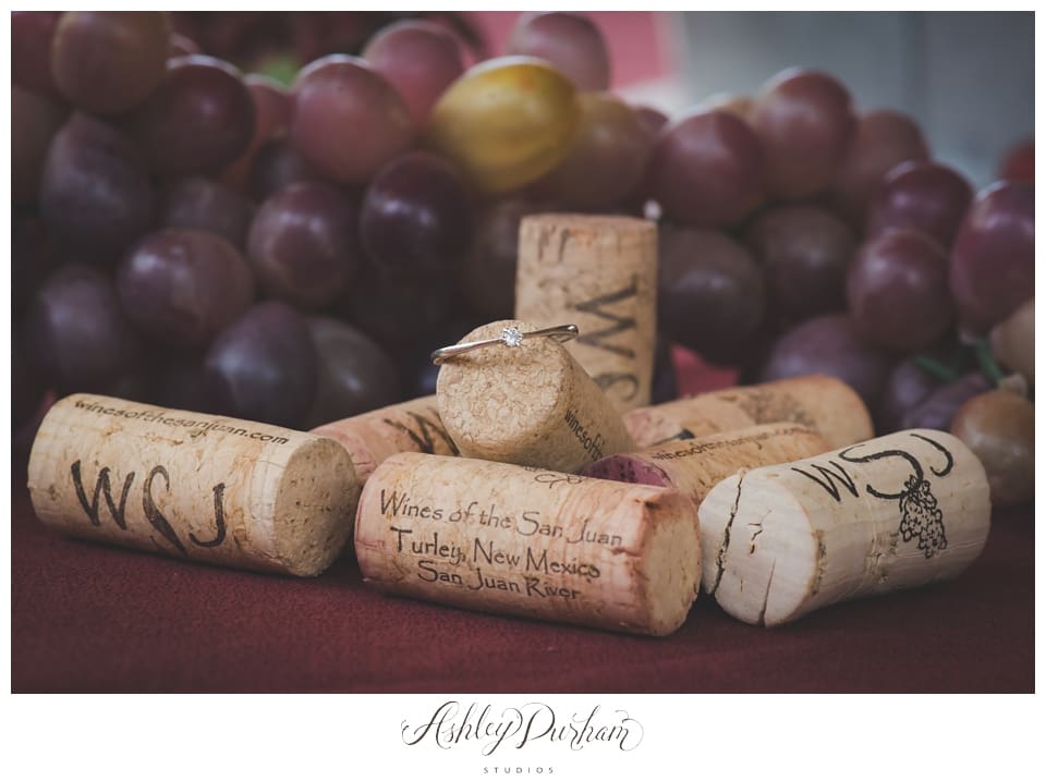 Palm Springs Wedding Photographer, Wines of the San Juan, New Mexico Wedding, Ring with Grapes