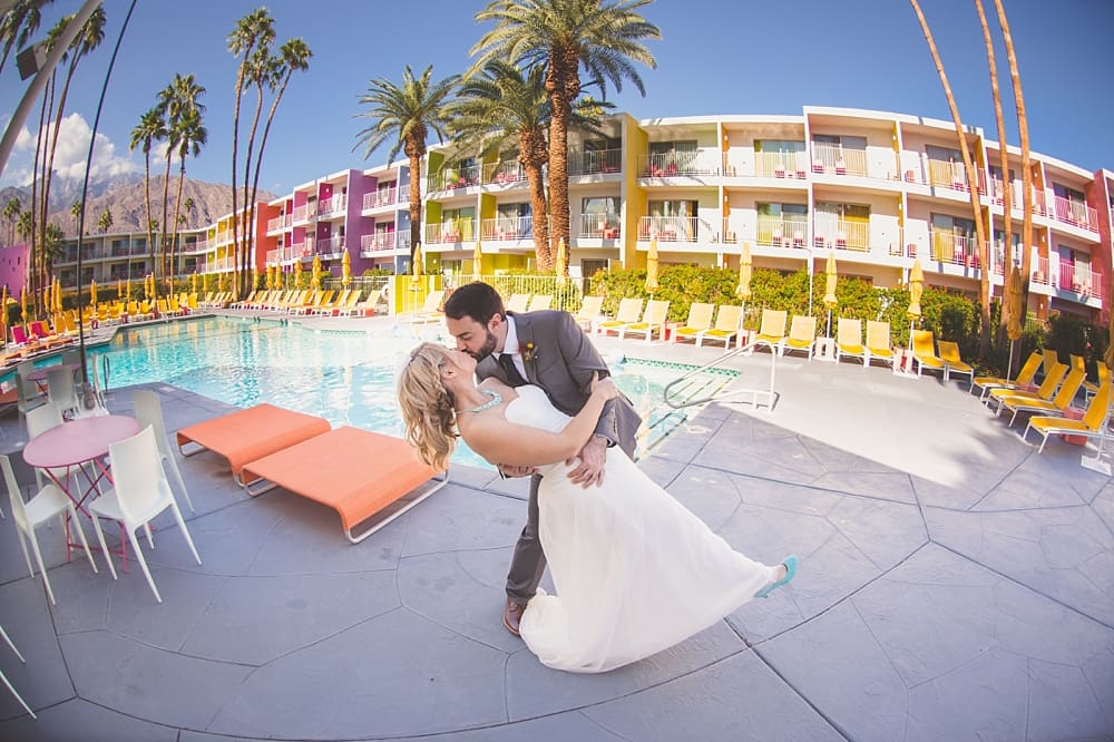 saguaro hotel, palm springs wedding, colorful wedding, saguaro hotel wedding