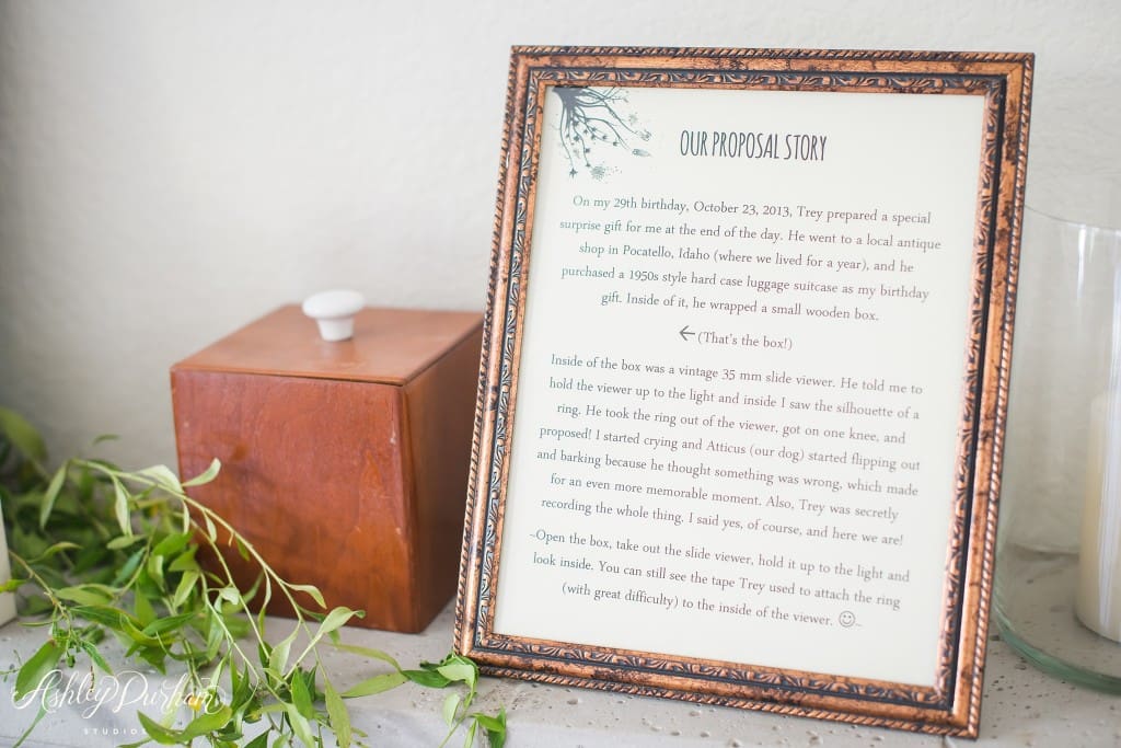 cute ideas for wedding, how to share proposal story at wedding