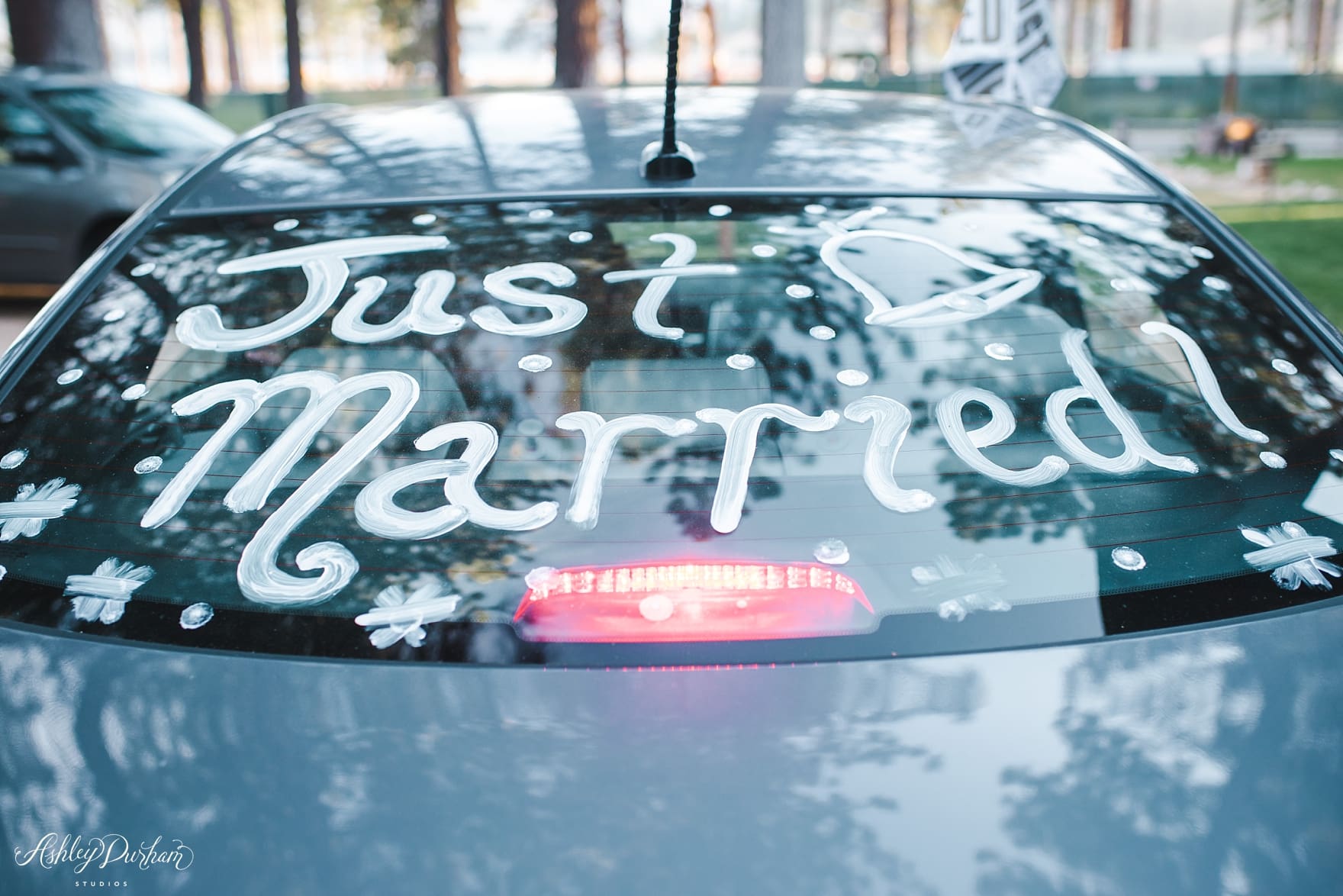 Just Married Car, Formal Exit with Car