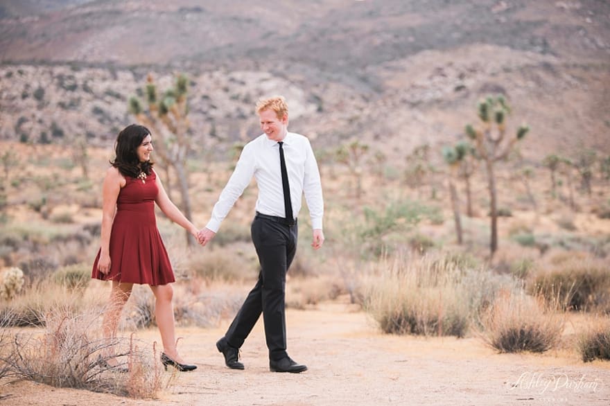 engagement session in joshua tree