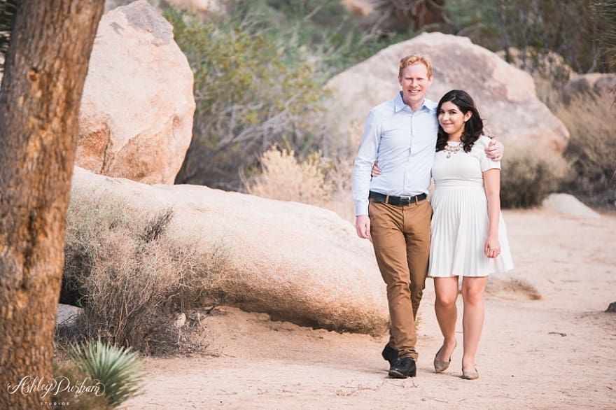 engagement session in joshua tree