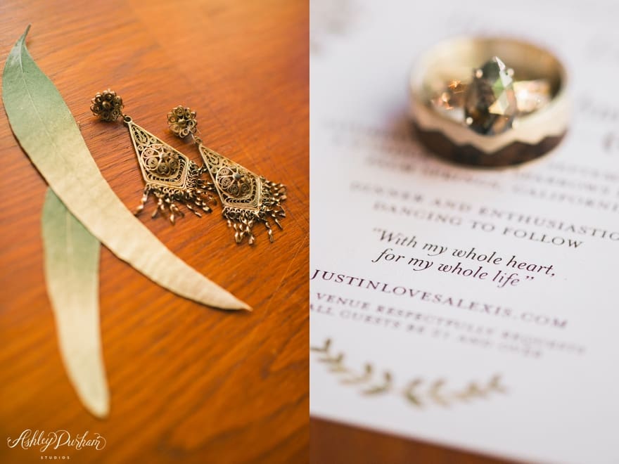 grandma's earrings, the paper pinwheel, bohemian wedding invitations