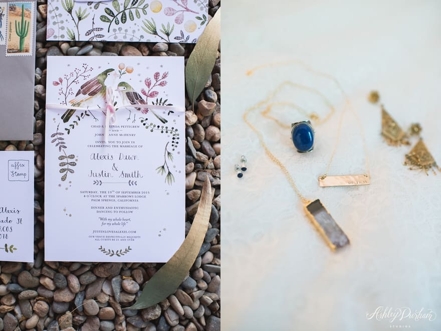bohemian jewelry for wedding, love bird invitation
