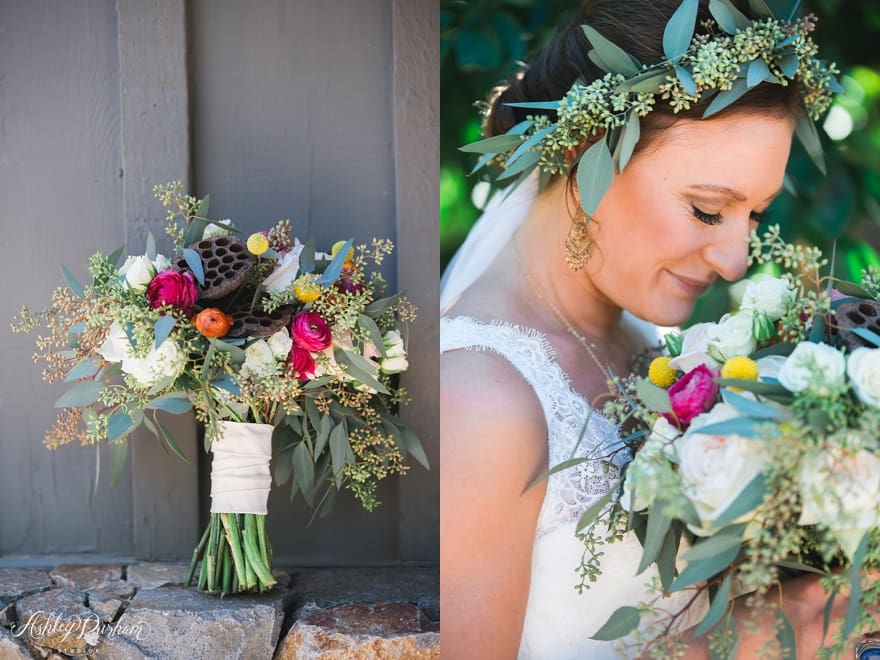 moorten's botanical garden wedding, artisan events flowers, bohemian bridal bouquet, desert bohemian bouquet