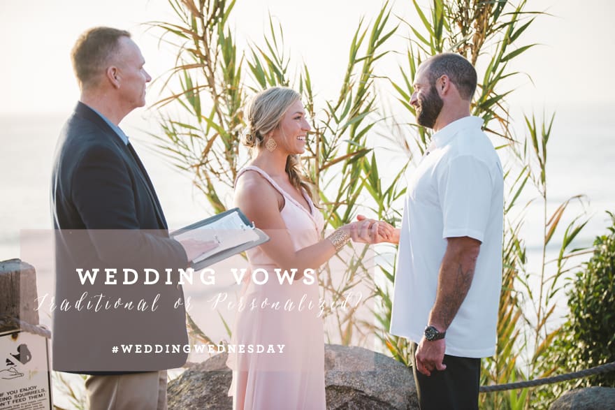 wedding vows, personalized wedding vows, traditional wedding vows