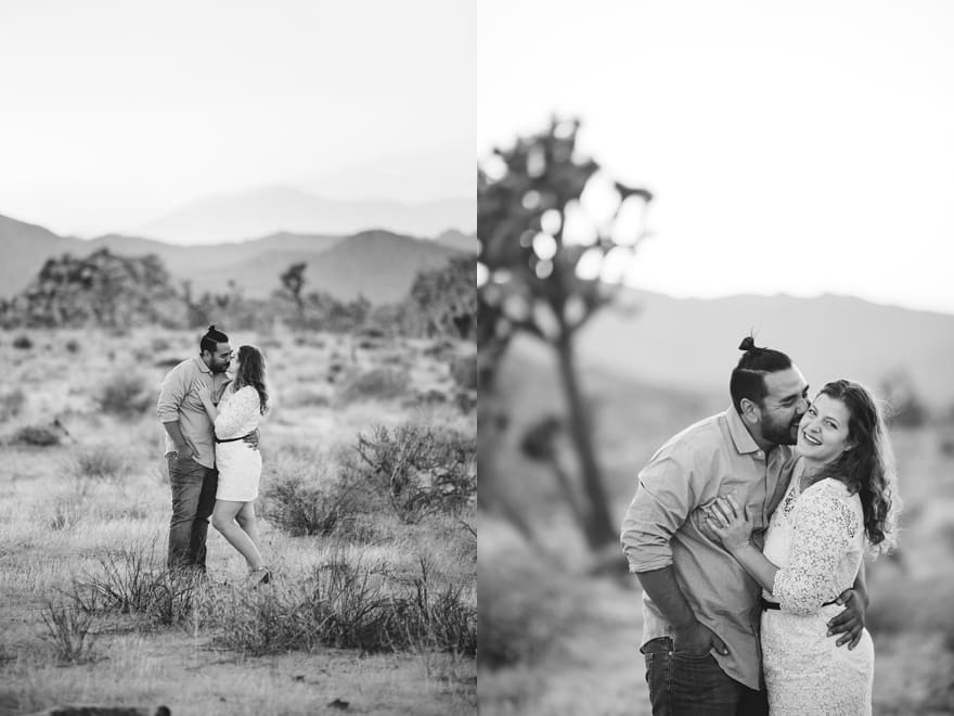 joshua tree engagement session, southern california desert engagement session, joshua tree sunset photography