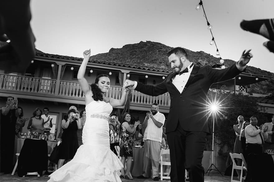 first dance, o'donnell house, palm springs wedding