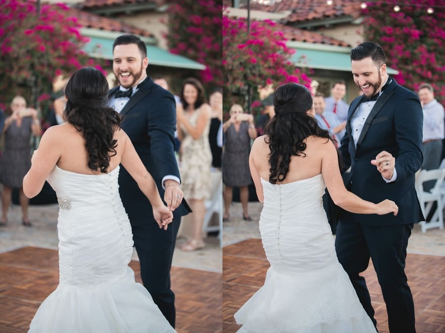 first dance, o'donnell house, palm springs wedding