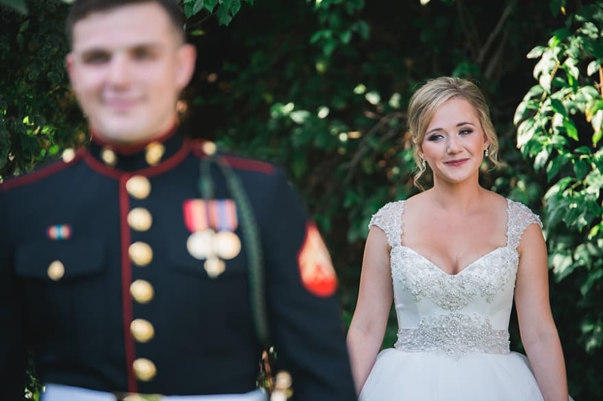 marine corps first look, usmc wedding