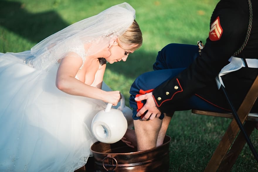 christian wedding traditions, foot washing at a wedding, washing feet at weddings, christian foot washing ceremony