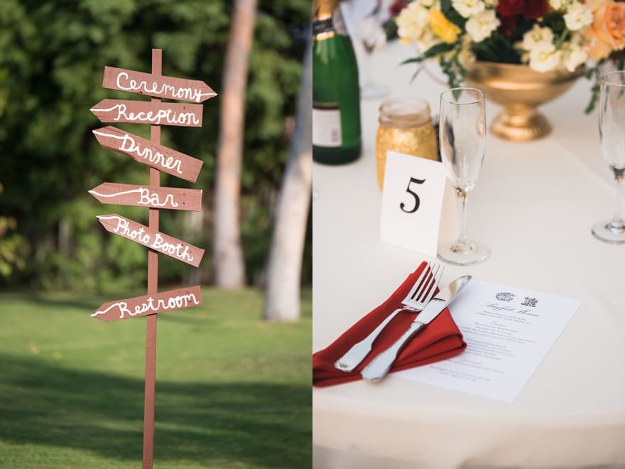 DIY wedding signs