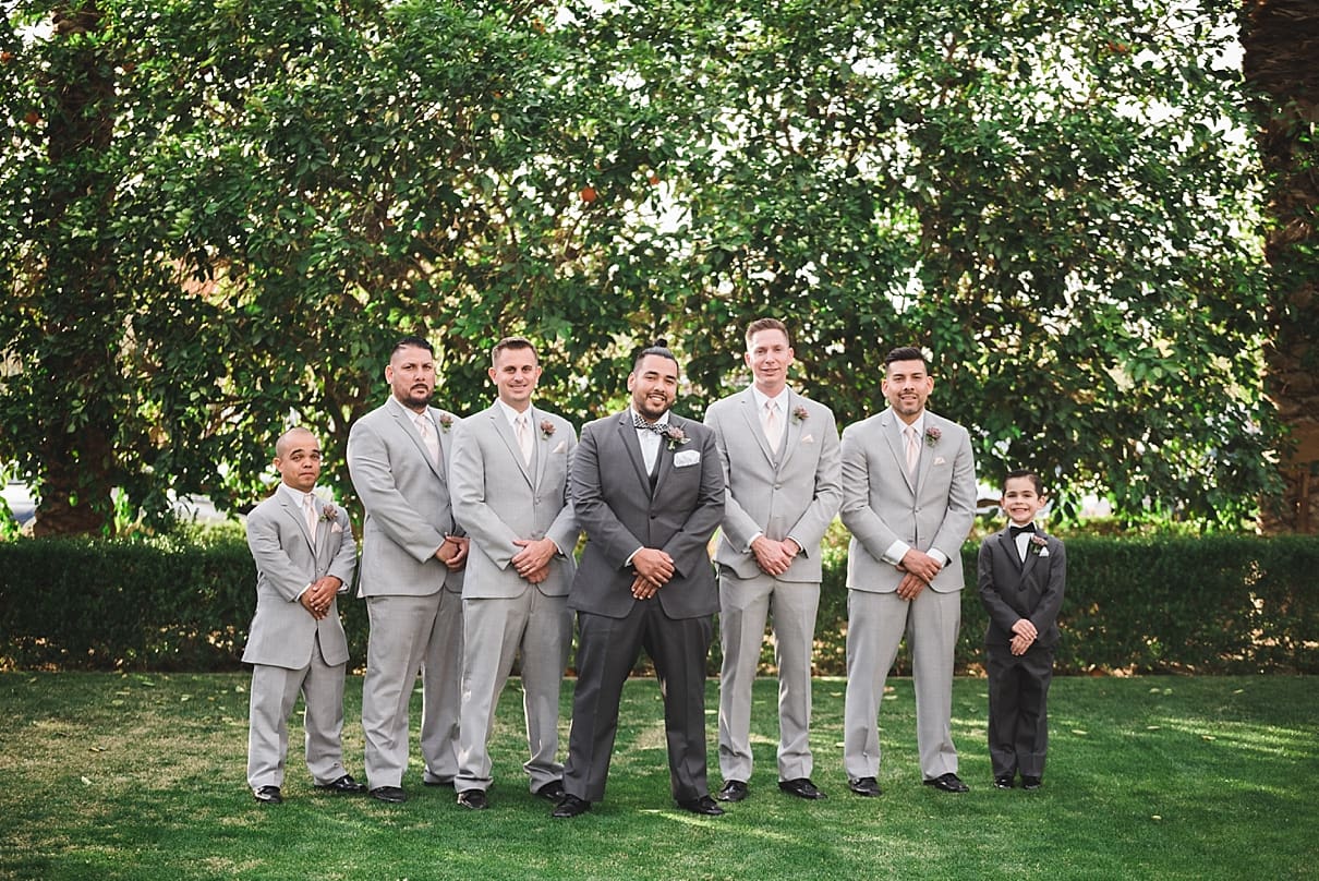 grey groomsmen suits, mens wear house palm desert, boys in tuxes, jackalope ranch wedding, indio wedding