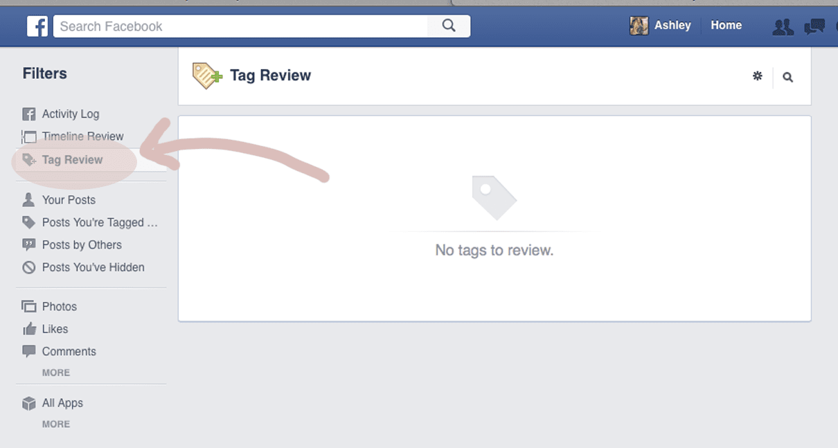 how to approve photo tags on facebook