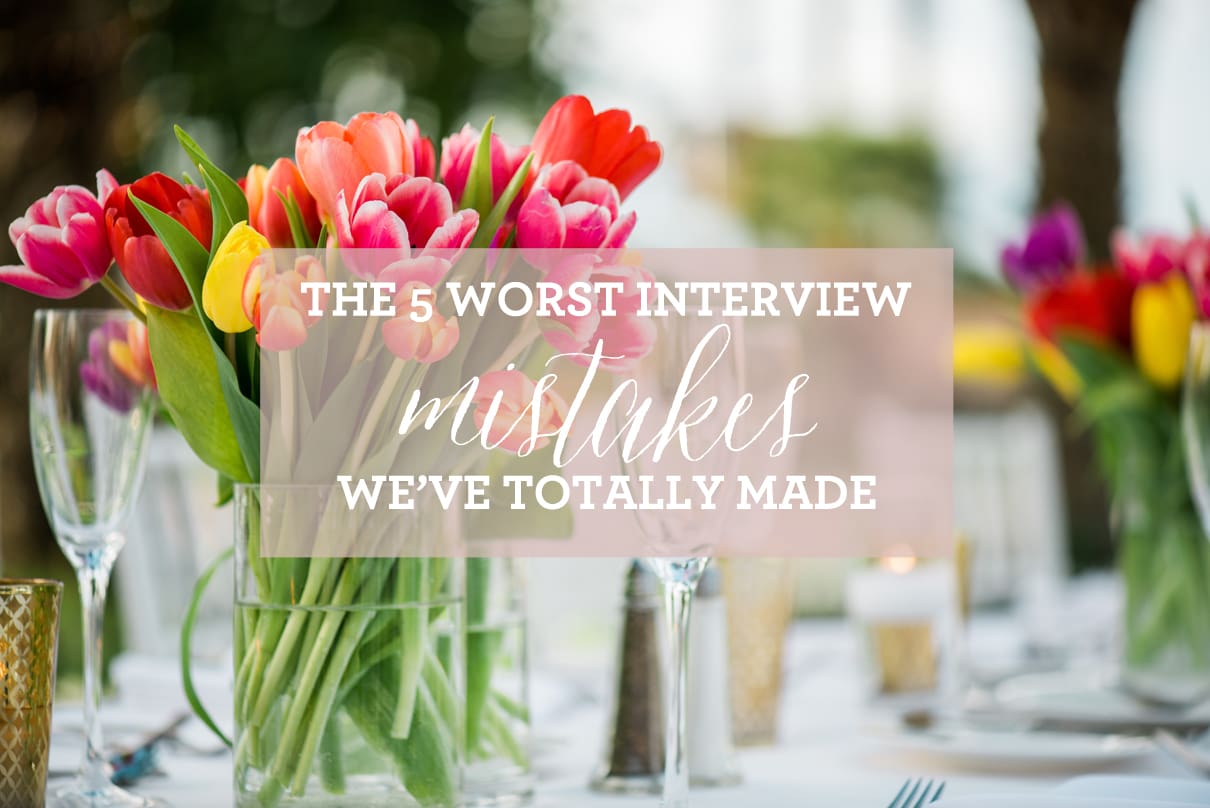 5 worst interview mistakes, mistakes photographers make during interviews