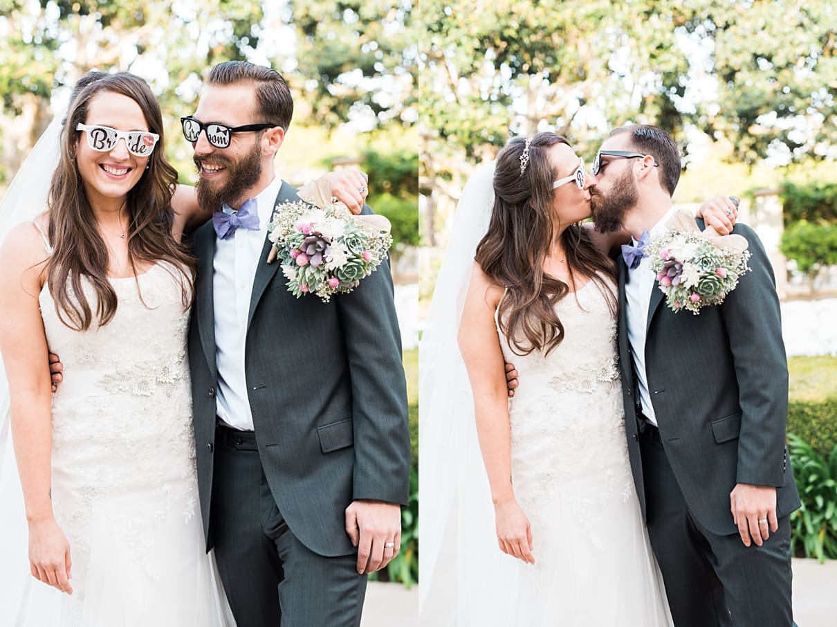 fun wedding sunglasses