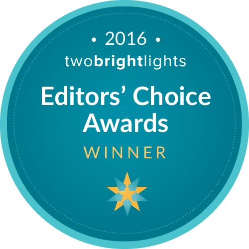 Two Bright Lights editors choice award 2016