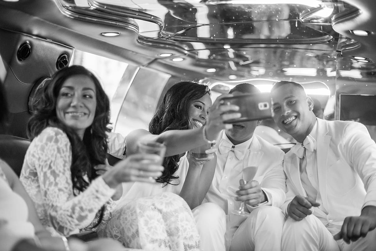 wedding limo photos