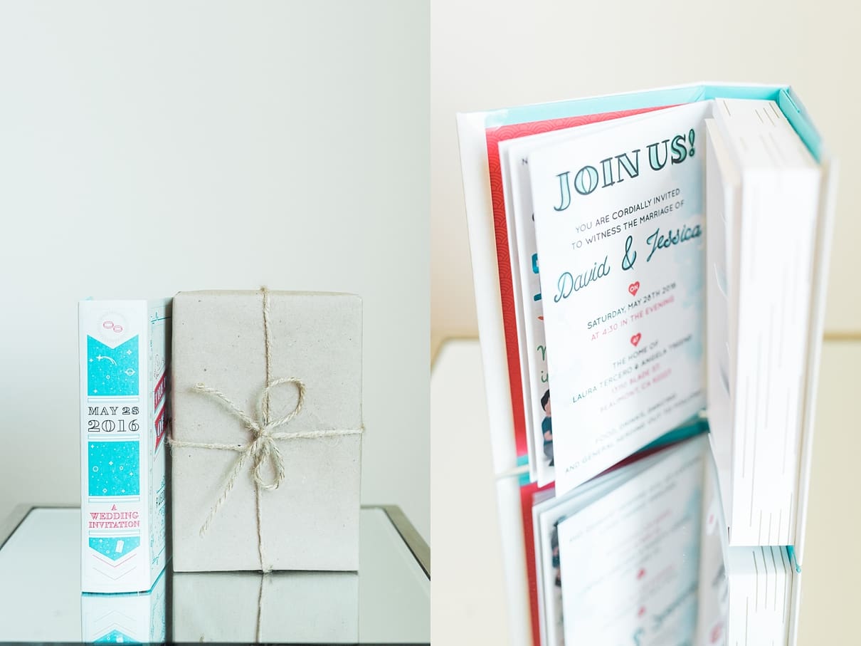 DIY wedding invitation book