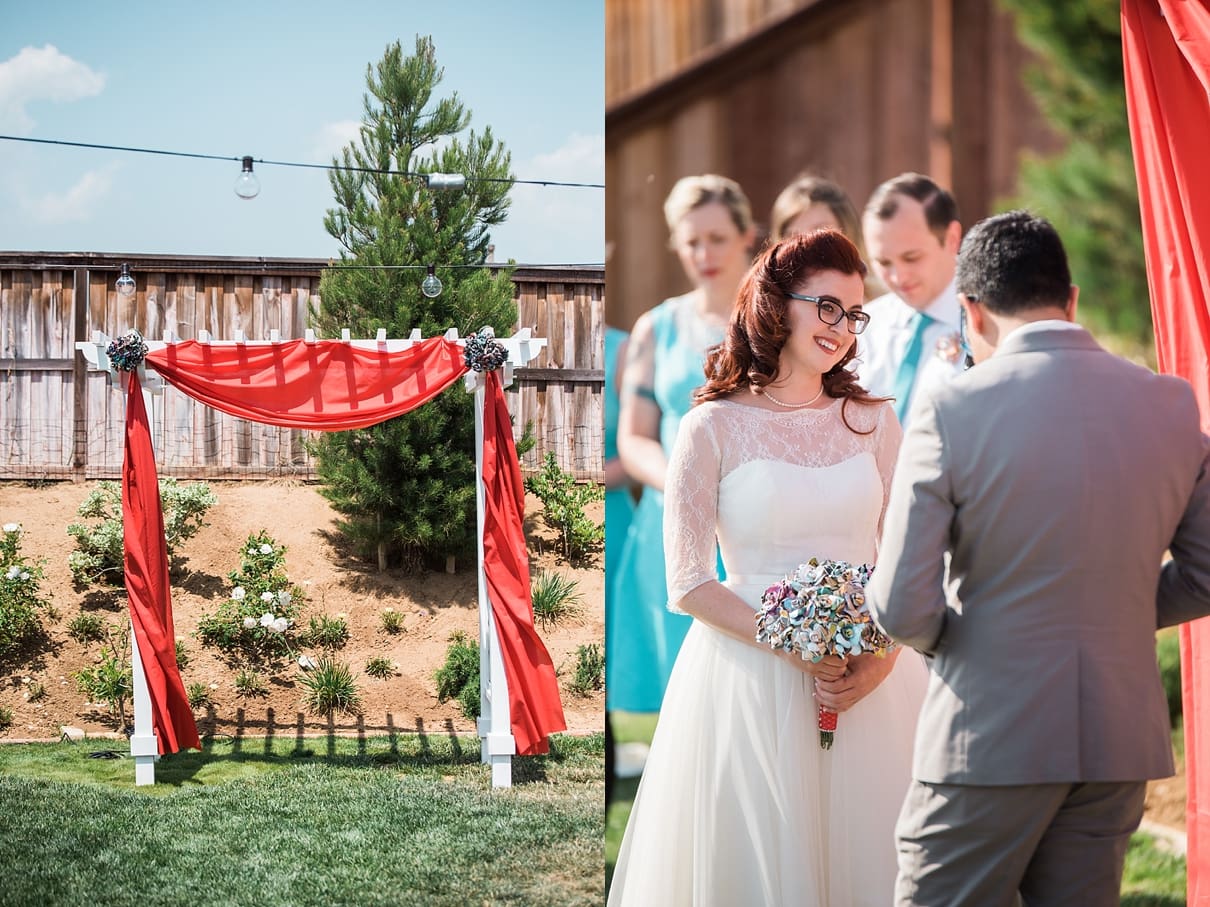 diy comic book roses, diy wedding, backyard wedding, southern california backyard wedding