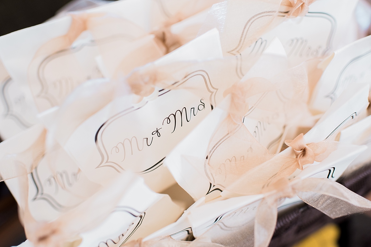 mr and mrs wedding favors