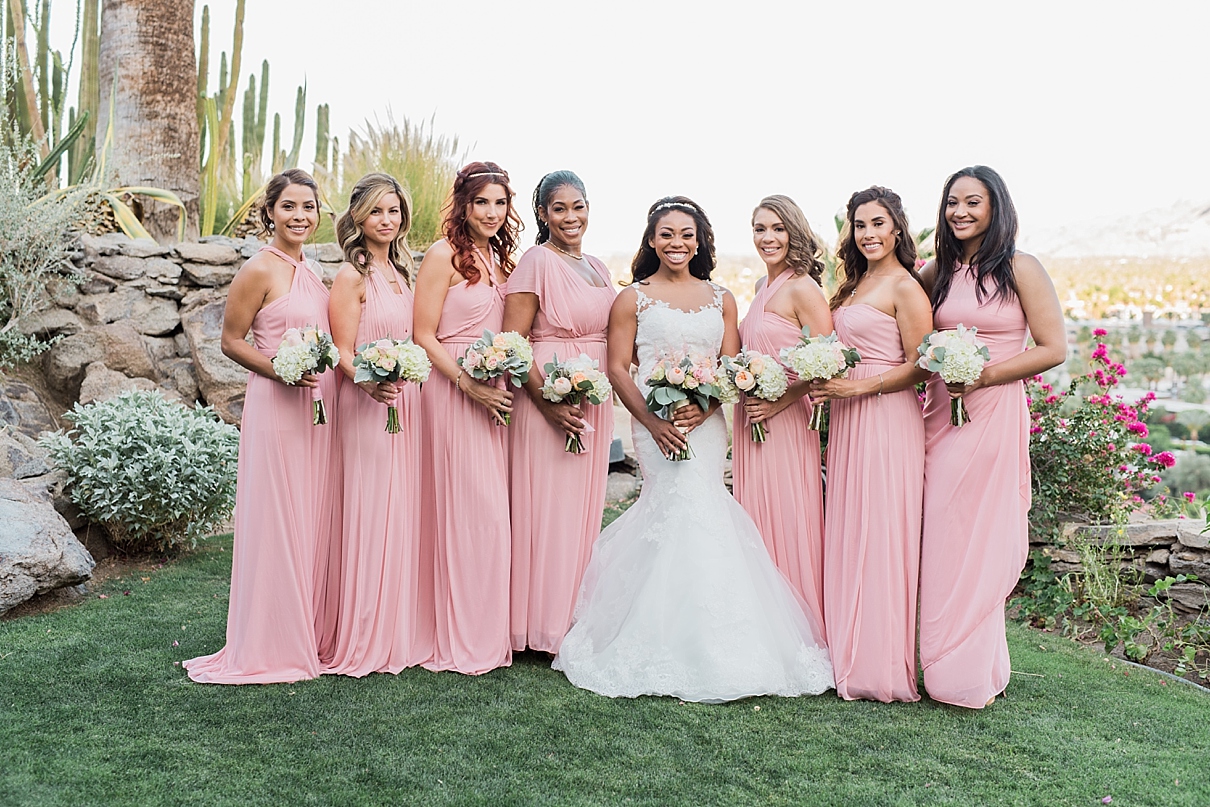 bridesmaids group photo