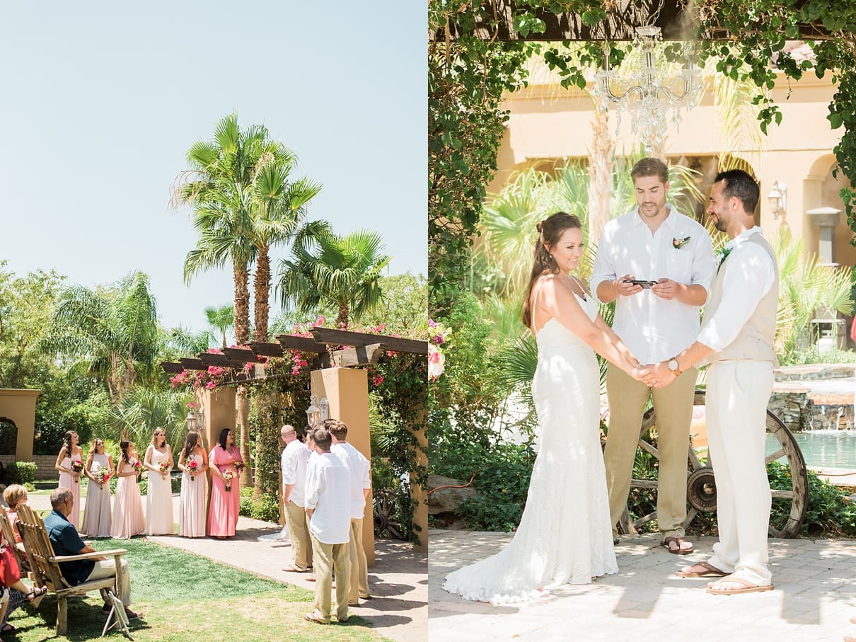 backyard wedding in palm springs, laguna seca estate wedding