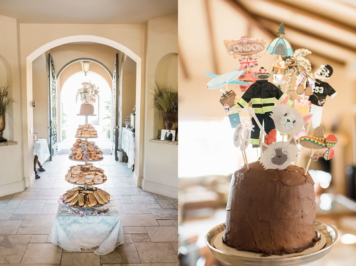 donut tower, wedding donuts
