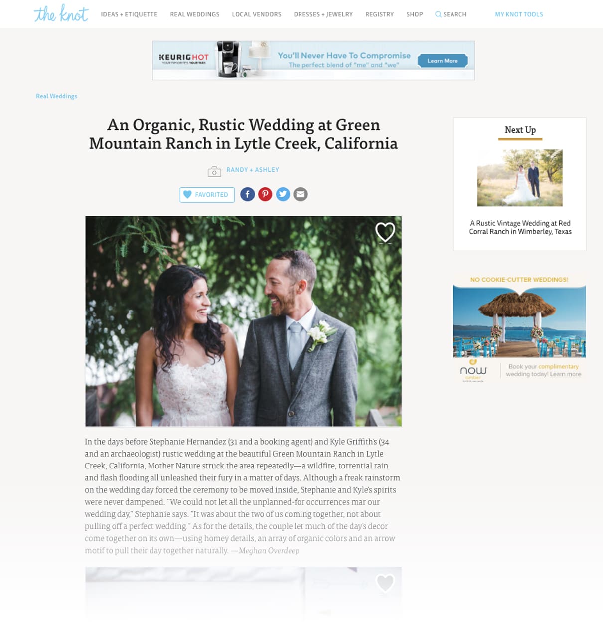 rustic summer wedding featured on the knot