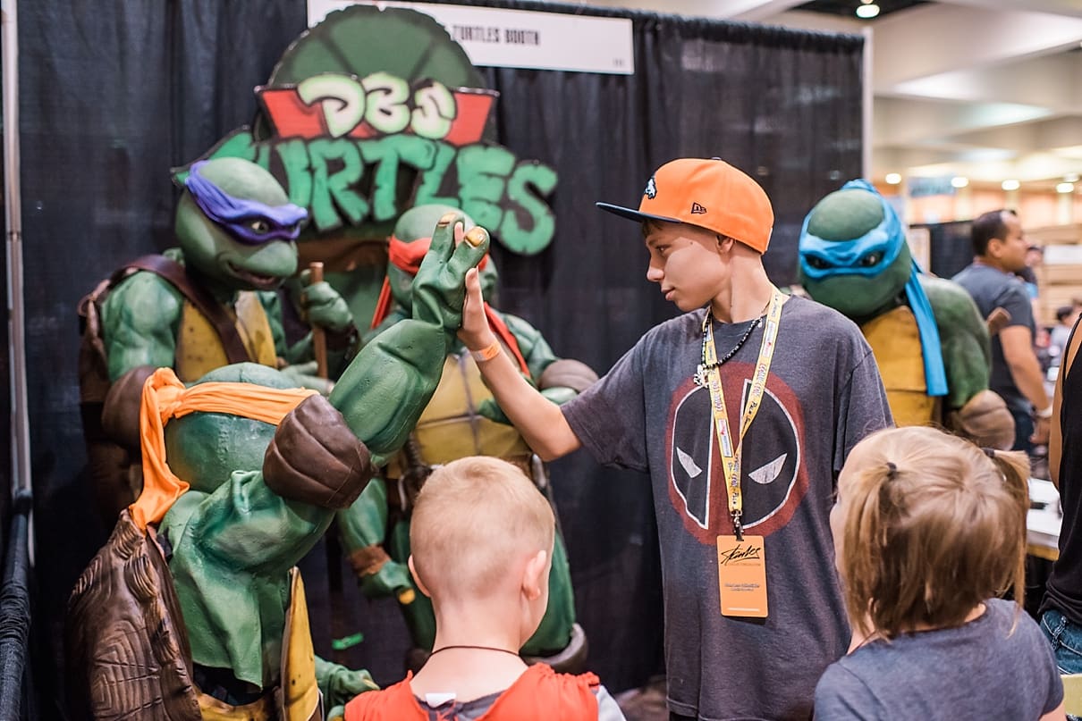 comic con palm springs, ninja turtles cosplay