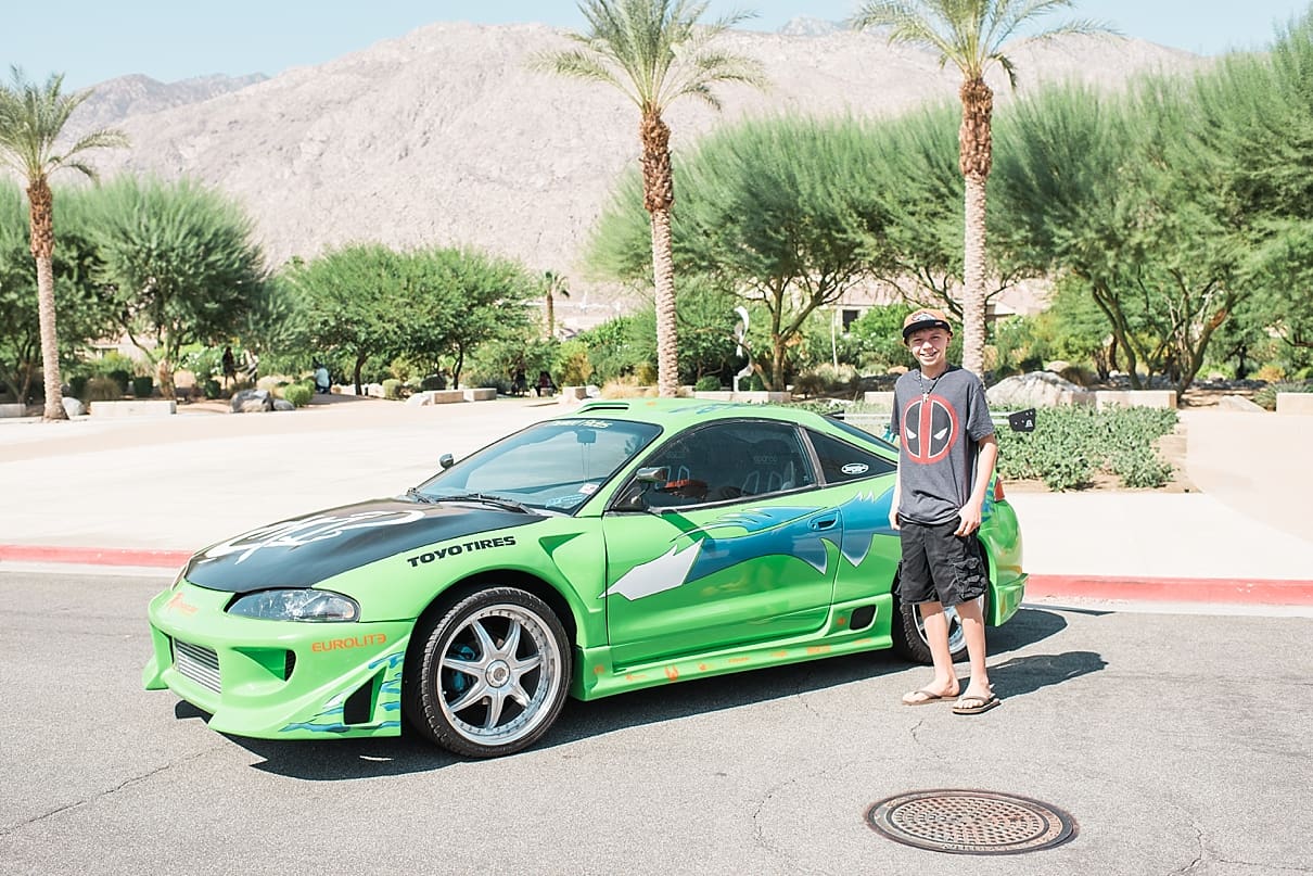 comic con palm springs, brian's fast and furious car