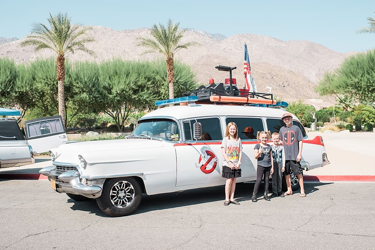 comic con palm springs, ghostbusters car cosplay