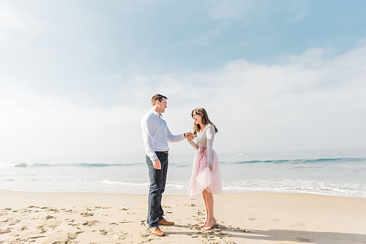 Stands Beach engagement session, Strands Beach engagement photographer, Dana Point engagement photographer, ballerina engagement session, sunrise beach engagement session, Strands Beach Engagement Session