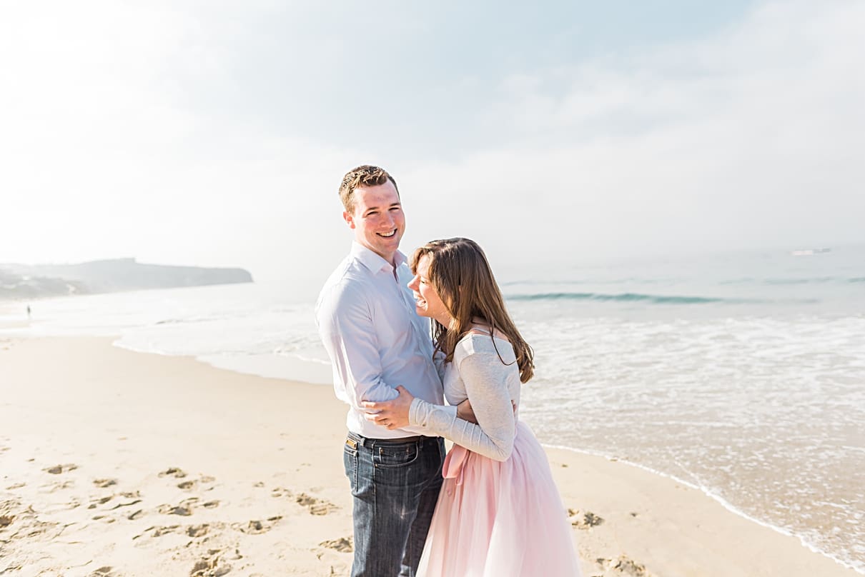 Stands Beach engagement session, Strands Beach engagement photographer, Dana Point engagement photographer, ballerina engagement session, sunrise beach engagement session