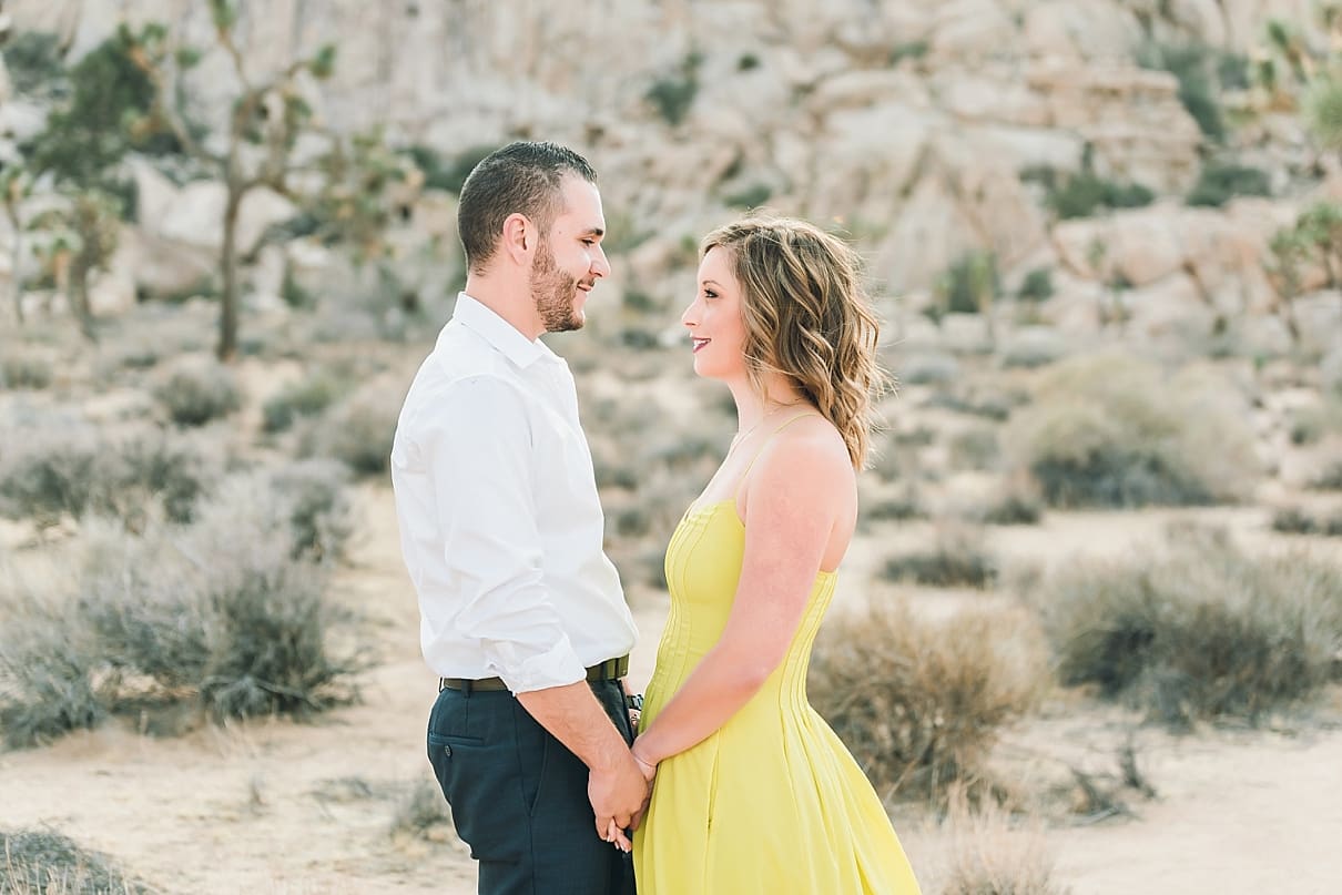 Southern California desert engagement session, Joshua Tree engagement session, Joshua Tree photo session, Joshua Tree couples session, desert couples session, destination engagement session, what to wear for engagement session