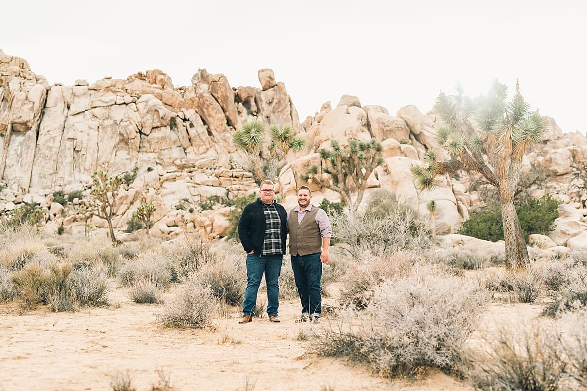gay engagement session, two groom engagement session, joshua tree engagement session, desert engagement session, joshua tree engagement photographer
