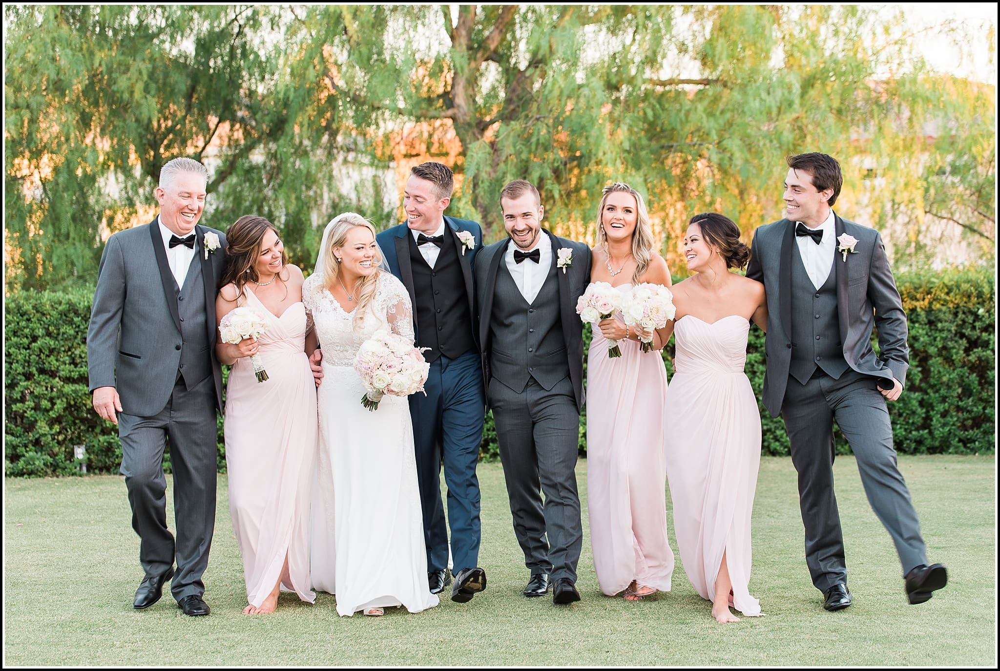  favorite wedding images 2016, wedding photos from 2016, our favorite wedding photos, yorba linda wedding, black gold golf club wedding, pink and gray wedding party
