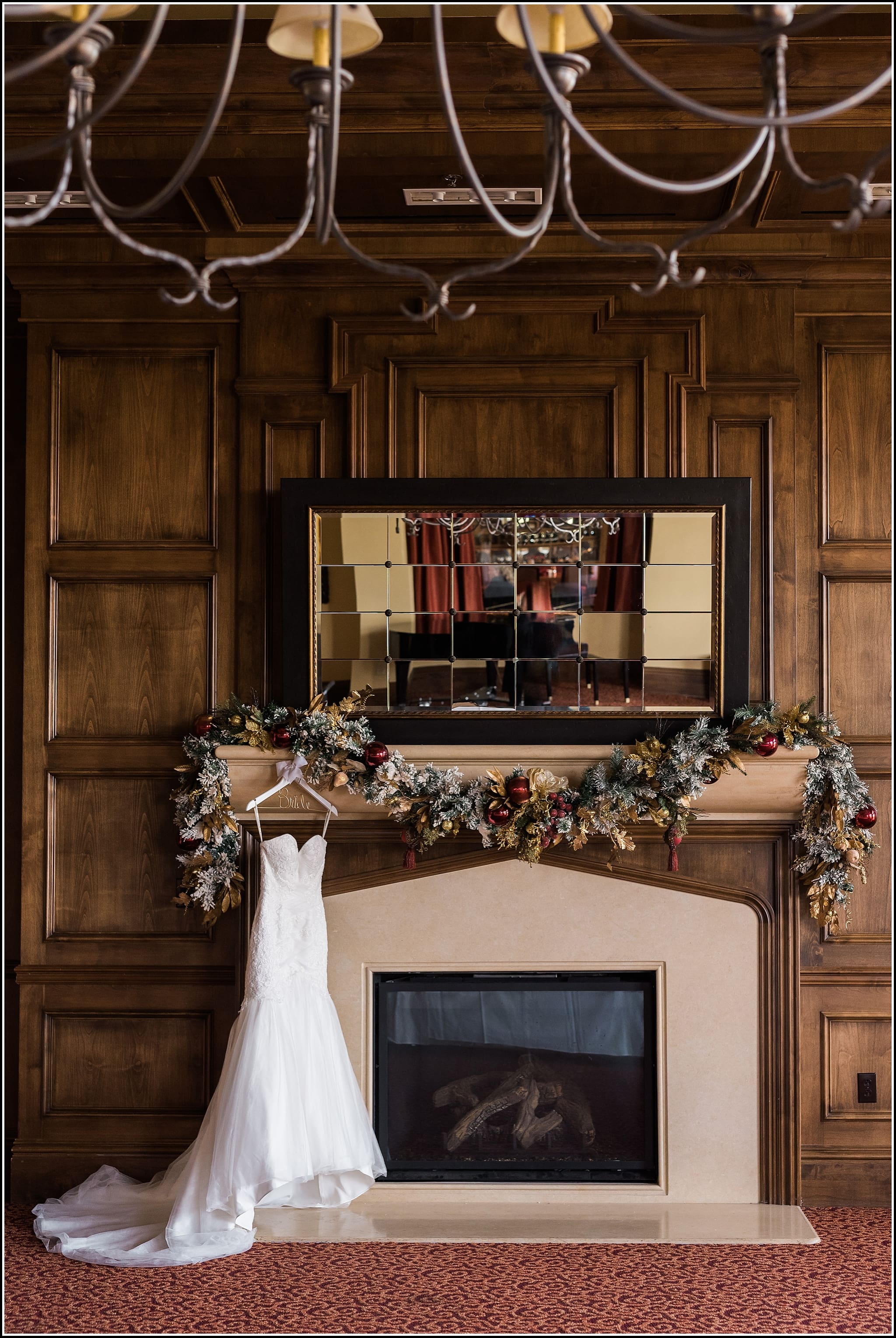  favorite wedding images 2016, wedding photos from 2016, our favorite wedding photos, christmas wedding, christimas wedding photos, bridal gown, fireplace wedding