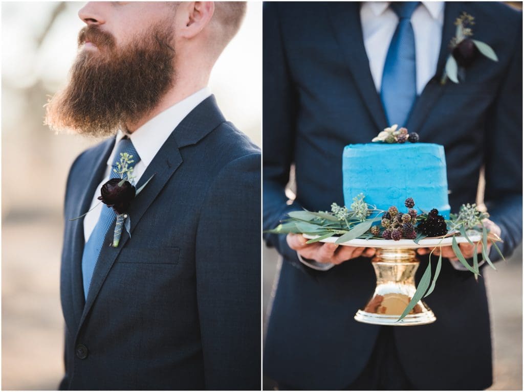 navy blue inspired wedding details