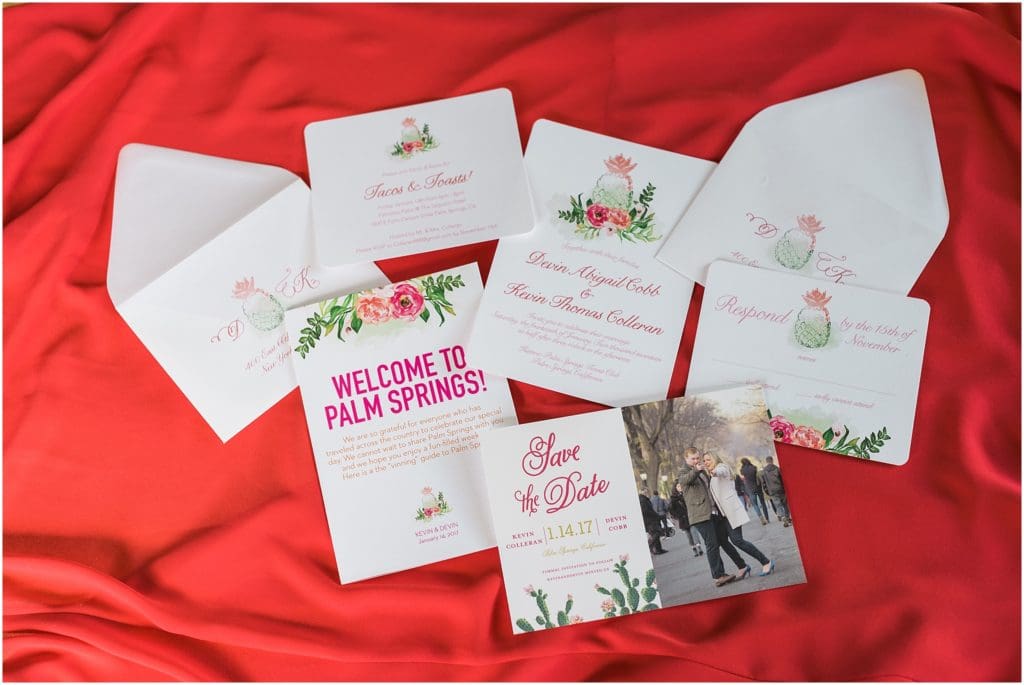 tropical themed wedding invitations