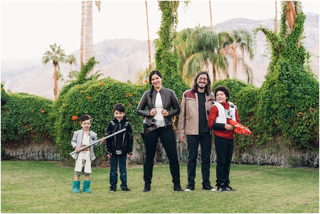 star wars themed family session