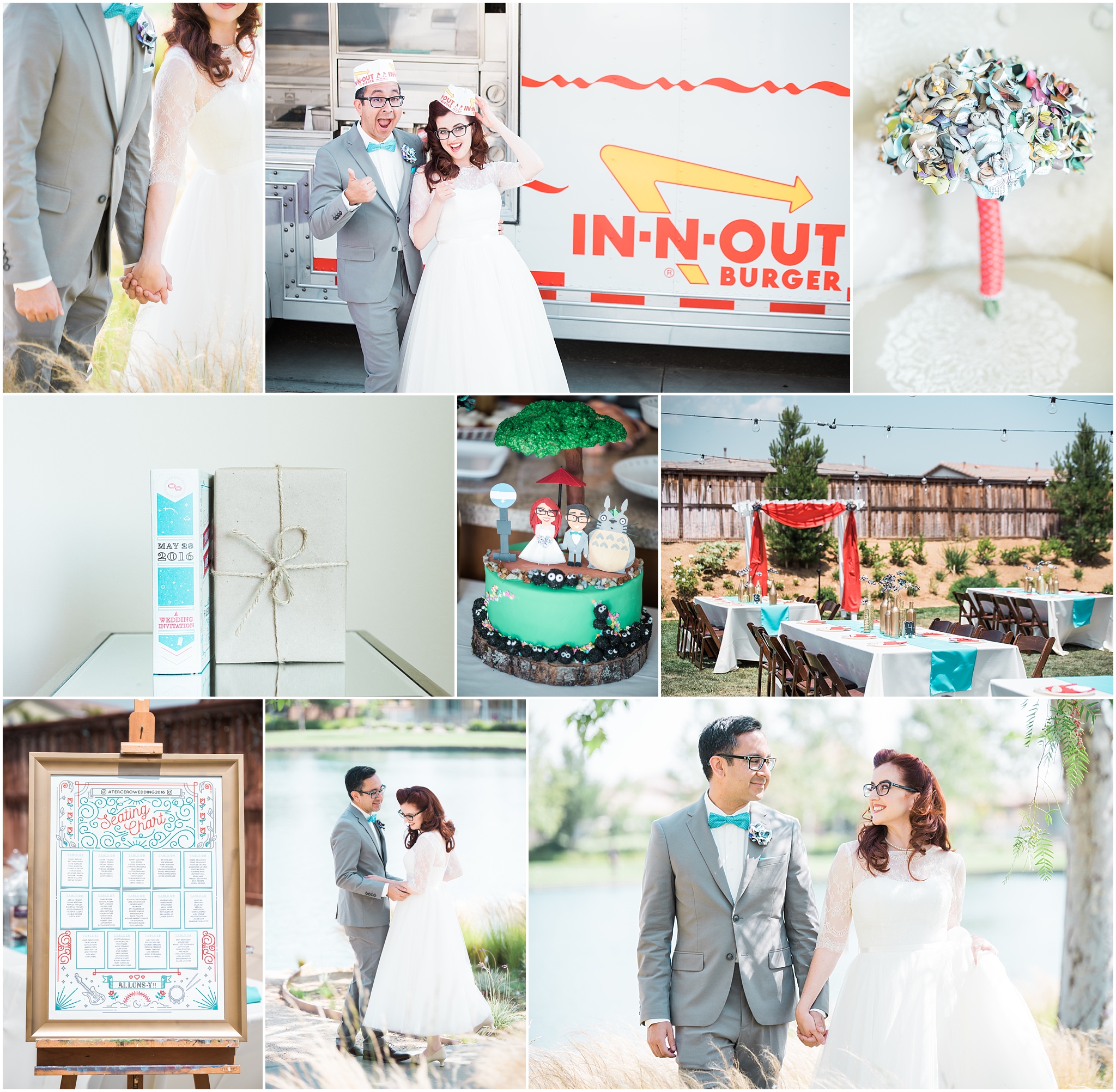 backyard comic book wedding featured on two bright lights