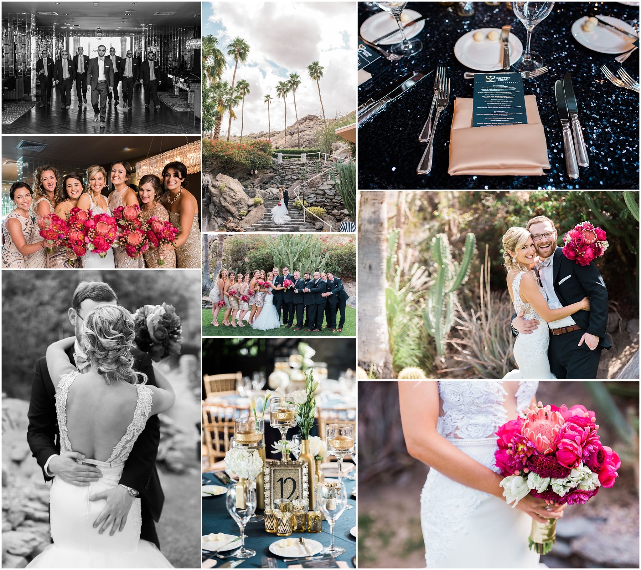 vintage glam palm springs wedding featured on aisle perfect