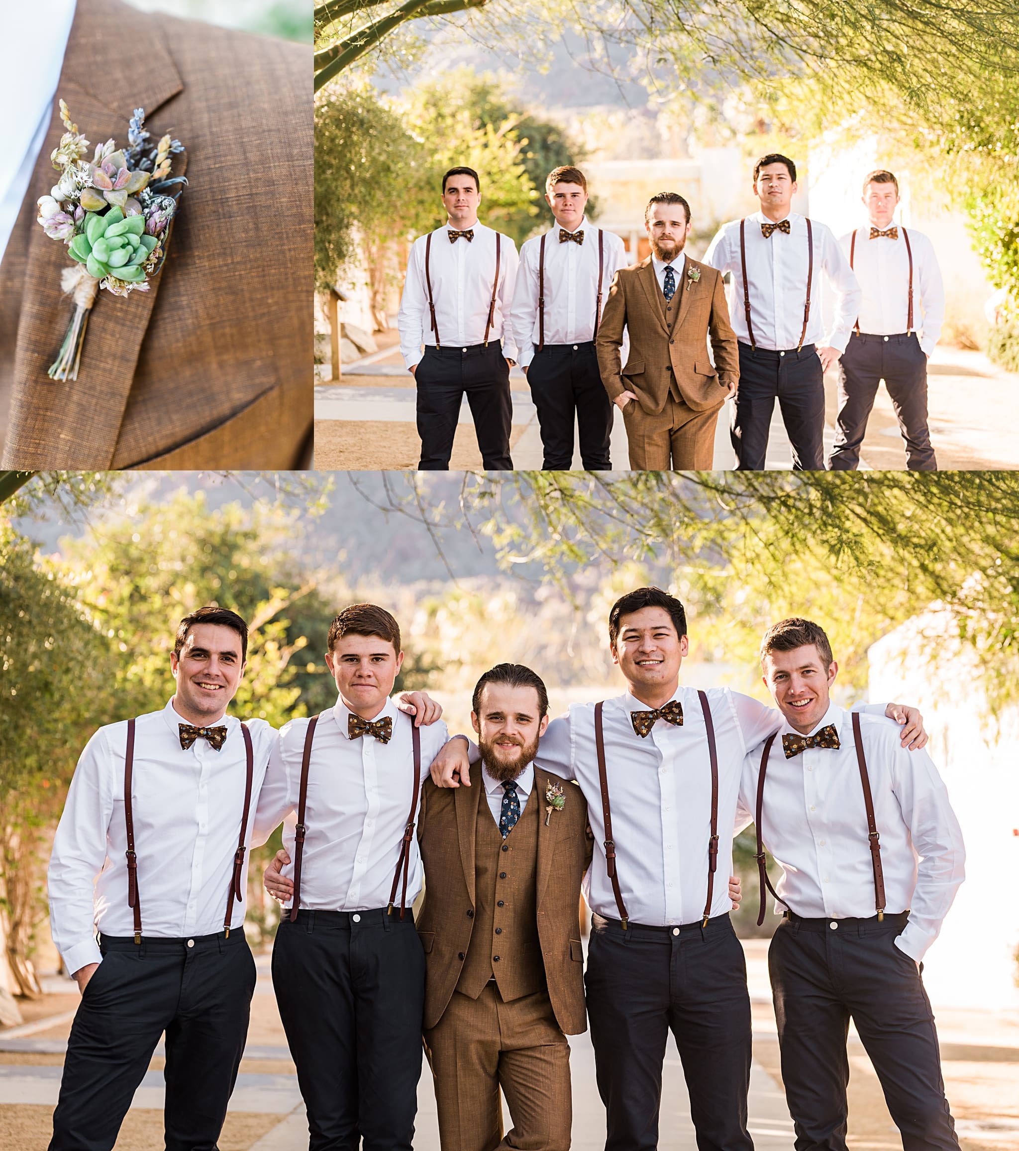 groom with groomsmen at the ace hotel