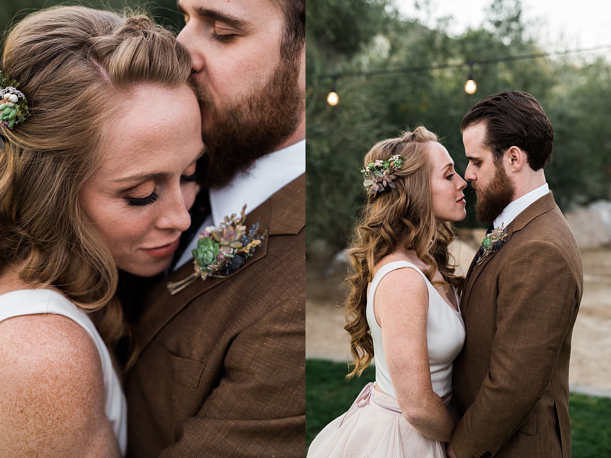 intimate bride and groom portraits