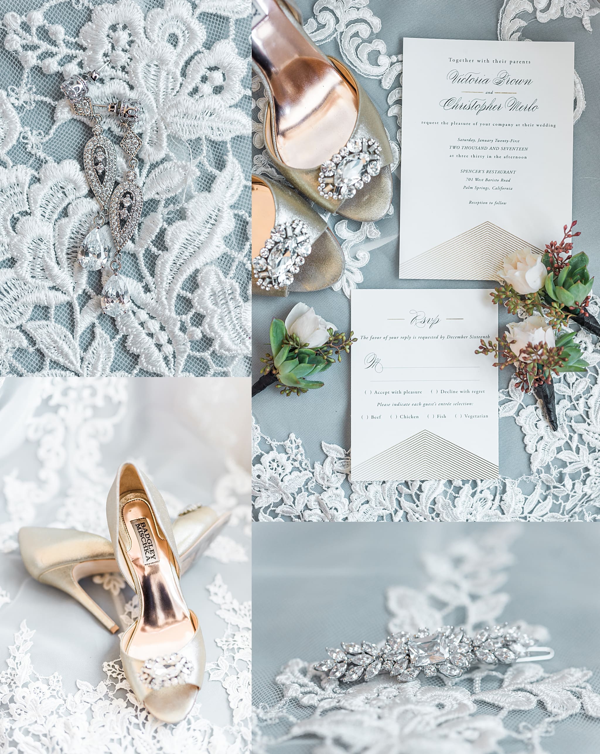 lace bridal details